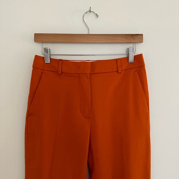 MaxMara Pegno Straight-Leg Trousers Orange 4 $595 - Picture 6 of 12